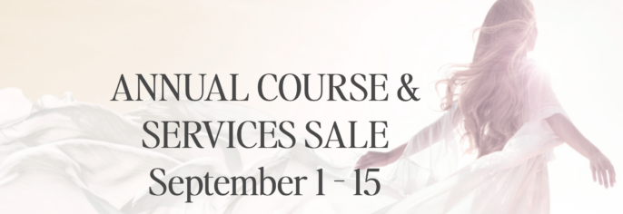 Annual Course & Service Sale Event